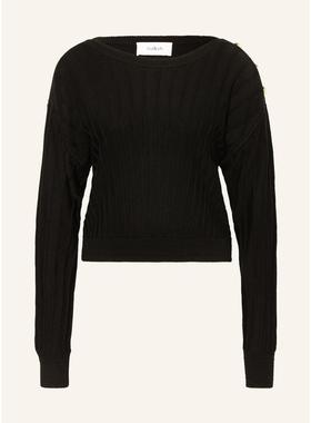 代购bash女士毛衣保暖修身黑色长袖秋冬日常针织爆款简约