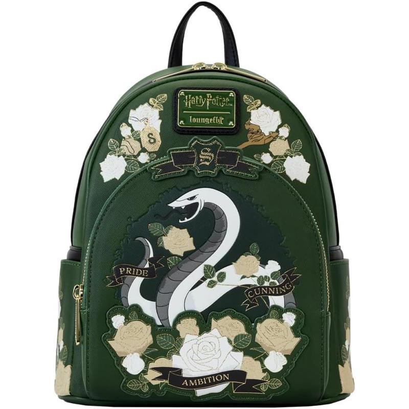 代购Loungefly男女哈利波特双肩包前袋拉链设计侧袋收纳可调节肩