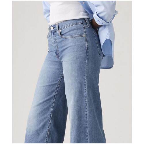 海外代购Levi’s/李维斯女士运动牛仔裤弹力透气阔腿高腰