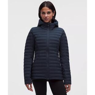 海外代购lululemon/露露乐蒙女士羽绒服轻薄便携收纳连帽中长款