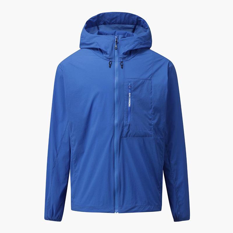 代购SALOMON萨洛蒙女士冲锋衣防风轻量透气户外风衣连帽长袖