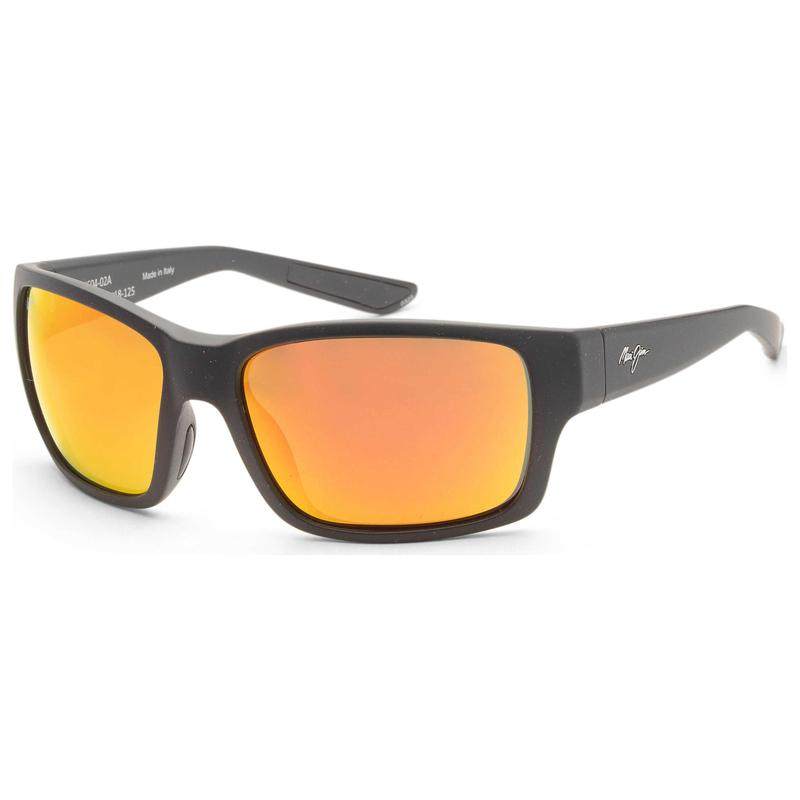 代购MauiJim男士太阳镜偏光防紫外线高清视野反光镜片矩形黑色