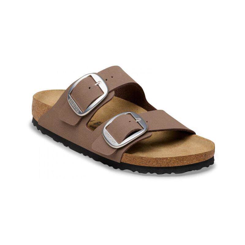 代购Birkenstock女士凉鞋防滑透气舒适易穿脱皮革软木鞋底金属扣