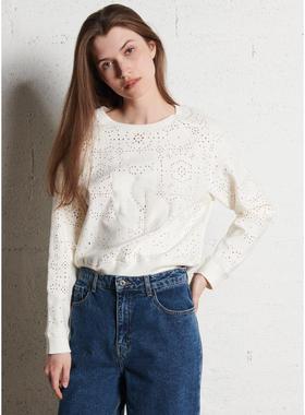 代购bash卫衣女透气舒适百搭圆领直筒长袖日常休闲针织衫复古