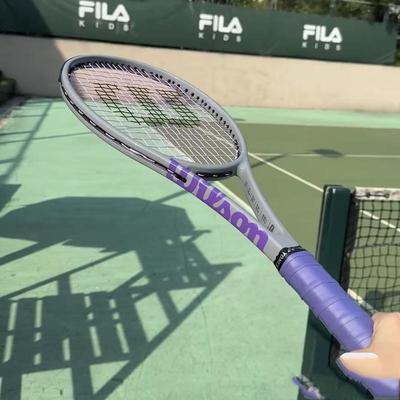 代购Wilson Clash 100L V2 威尔胜费德勒网球拍灰紫色定制 PRO S