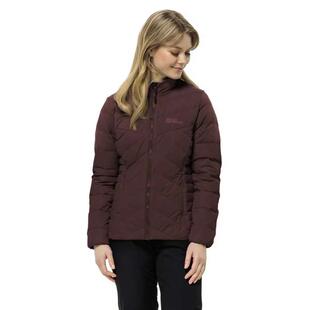 代购Jack wolfskin狼爪女士羽绒服防风防水透气保暖外套立领长袖