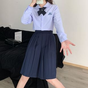 学院风班服初高中女生夏季 jk制服套装 衬衫 泰国校服短袖 毕业服 泰式