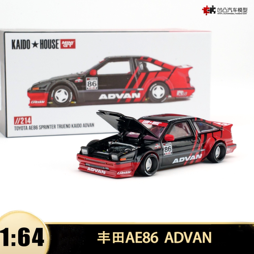 丰田AE86ADVAN改装车汽车模型