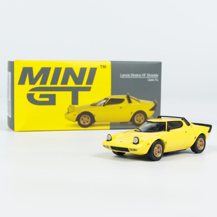 蓝旗亚Lancia Stratos HF 老爷车MINIGT1:64立灯仿真合金汽车模型