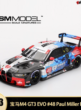 宝马 M4 GT3 EVO 赛车 2025 IMSA Daytona TSM 1:43 仿真汽车模型