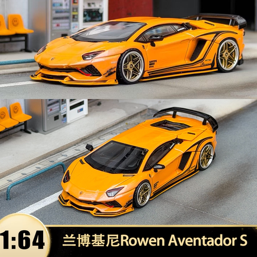 兰博基尼埃文塔多Rowen改装Aventador S RW 1:64仿真合金汽车模型