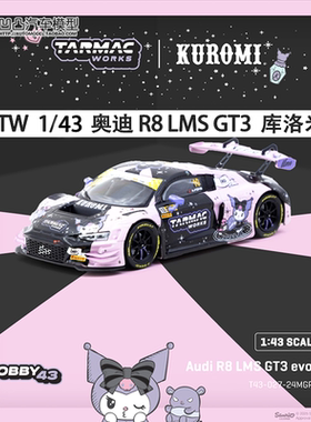 奥迪R8 LMS GT3 evo II 澳门赛车库洛米TW 1:43 仿真合金汽车模型