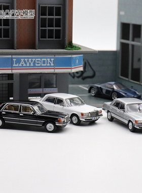 奔驰200 450SEL E320 AMG Maxwell及物 1:64仿真合金汽车模型收藏