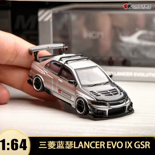 三菱蓝瑟LANCER EVO IX GSR 9代 ihcm 1:64 仿真合金汽车模型收藏