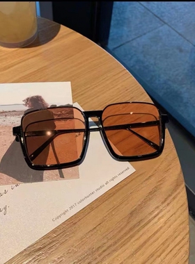 墨镜韩版个性款超大框方框眼镜女