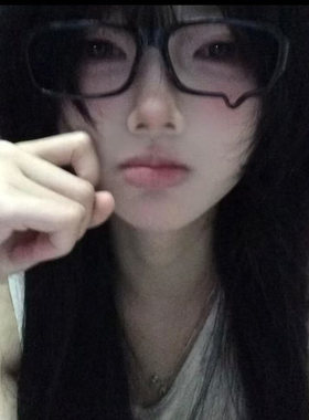 二次元哭哭眼镜框y2k辣妹