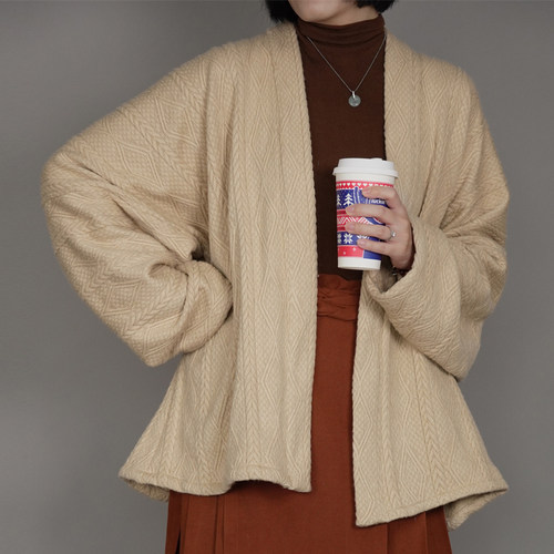 大码汉服随淇自然冬季外套飞机袖