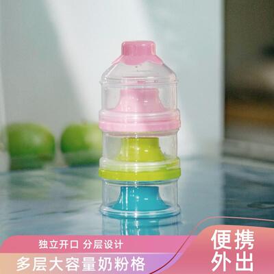 外出便携一餐一格奶粉盒
