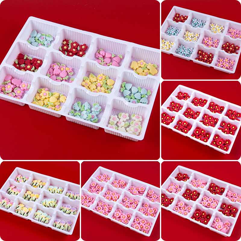 小花巧克力蛋糕装饰摆件烘焙插件