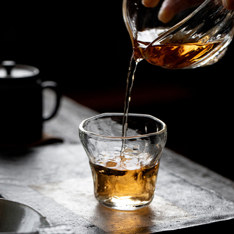 草木祠透明玻璃琉璃品茗杯茶杯花茶绿茶杯主人杯功夫茶杯大号酒杯,餐饮具,茶杯,淘宝优惠券,粉丝福利购,淘宝优惠卷