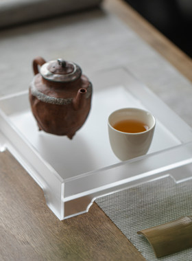 简约亚克力百搭壶承小茶盘干泡台