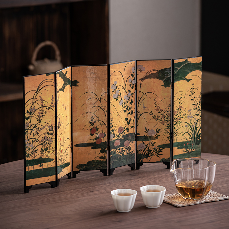 仿古桌面屏风隔断茶台茶空间