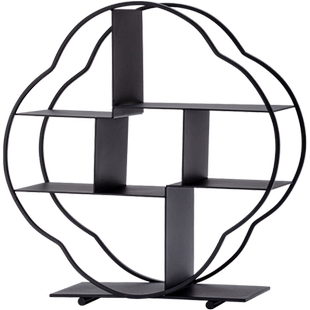 铁艺茶棚茶具茶壶茶杯收纳架新中式家居摆件样板房博古架陈列软装