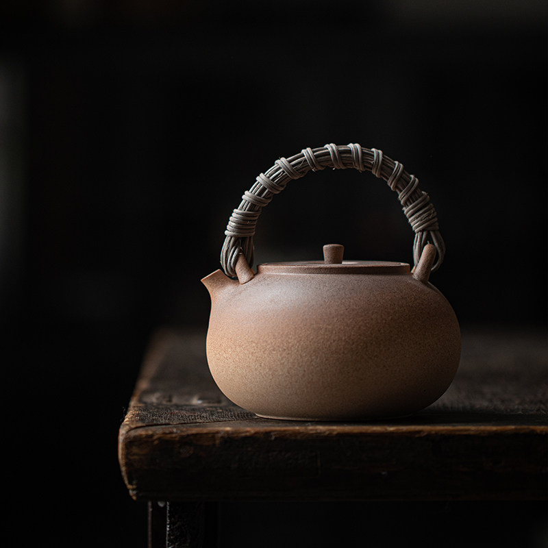 草木祠 原土烧耐热提梁壶 陶瓷煮茶壶烧水壶碳炉电陶炉通用养生壶