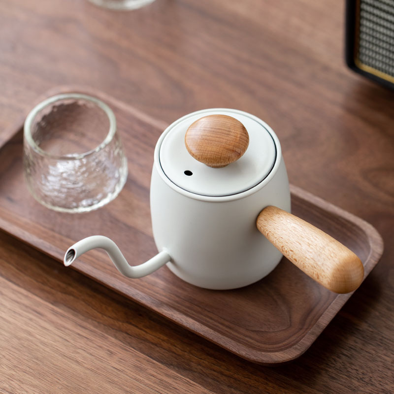 草木祠 复古迷你304不锈钢手冲壶家用泡茶壶长嘴细口挂耳咖啡壶