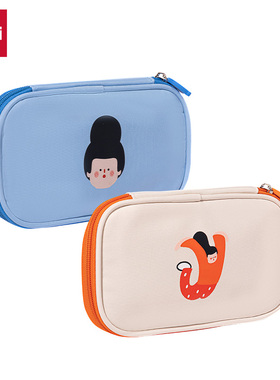 得力6952A下腰女孩烤饼包多用途笔袋混-下腰女孩小学生文具