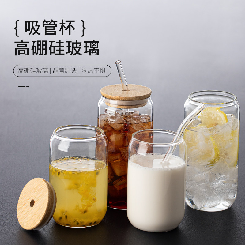 高硼硅玻璃手工制作玻璃吸管杯图片