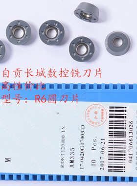 自贡长城R6铣削圆刀片RDKT120400-TX  AM335加工中心