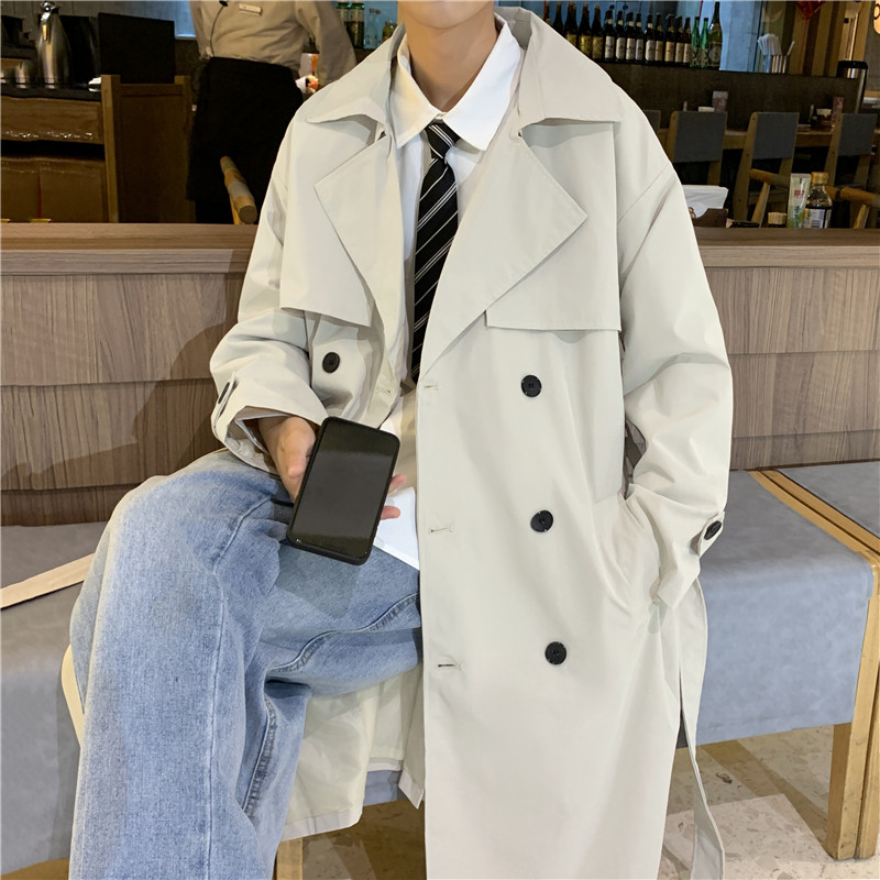 SHELBYS SEVEN DEADLY SINS TRENCH COAT MENS MID-LENGTH GERMAN CTHULHU COAT BALMACKEN CLERICAL COAT SPRING AND AUTUMN