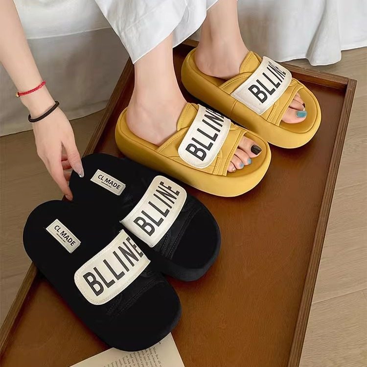 大码女鞋41一43胖脚宽肥厚底魔术贴一字拖鞋女2025新款配裙子凉拖,女鞋,一字拖,淘宝优惠券,粉丝福利购,淘宝优惠卷