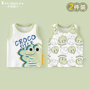 宝宝背心夏季薄款纯棉婴儿吊带儿童无袖上衣打底内穿男夏装上衣女