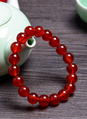 南红玛瑙天然水晶手链