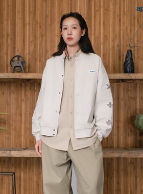 APOGE3阿保机 棒球服宽松夹克休闲潮牌情侣设计感美式秋冬季外套