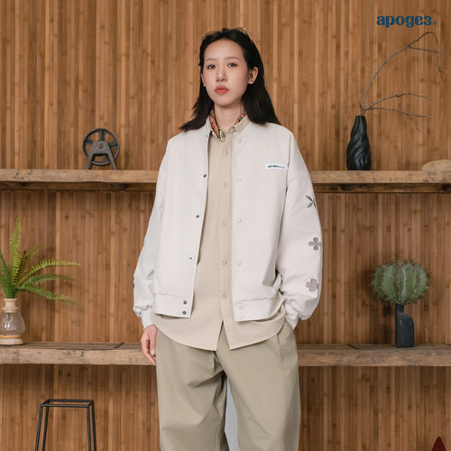 APOGE3阿保机 棒球服宽松夹克休闲潮牌情侣设计感美式秋冬季外套