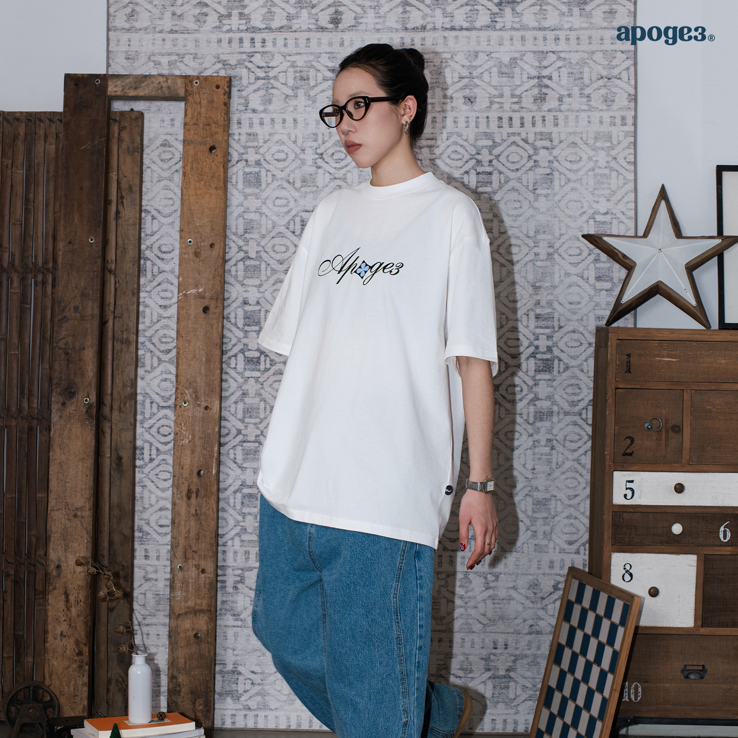 APOGE3短袖T恤毛巾绣潮牌