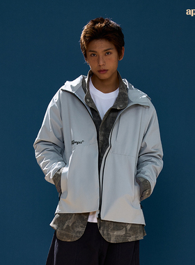 APOGE3阿保机 冲锋衣户外机能防水防暴雨连帽夹克外套男女秋冬