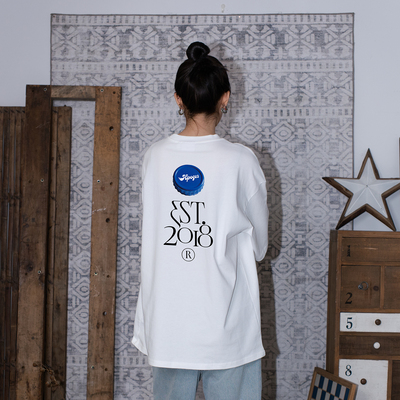 APOGE3阿保机 瓶盖印花美式复古短袖T恤男女同款潮牌宽松半袖上衣