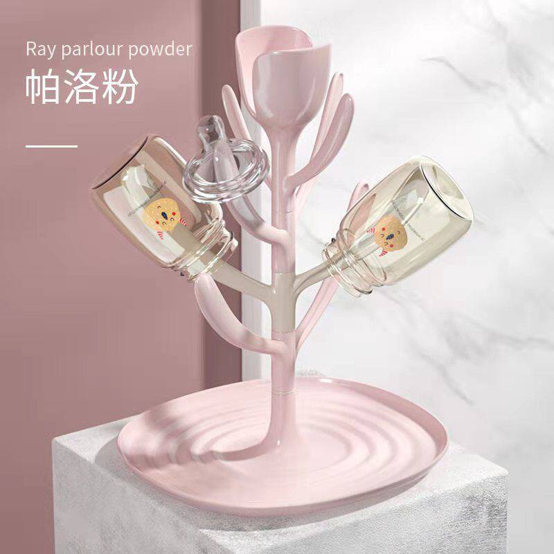 婴儿奶瓶沥干架晾干架干燥架沥水架防尘晾奶瓶架子晾晒水杯架