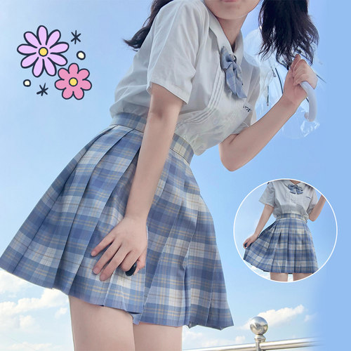 冰淇淋格裙jk制服套装