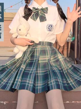 正版森林来信格裙学院风百褶裙