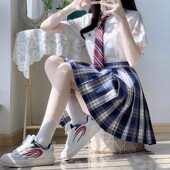 半身裙百褶裙女jk 裙日系校供感学院风短袖 原创正版 白溟jk制服套装