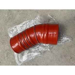 适配福田欧曼EST中冷器连接管 GTL中冷器钢管连接弯软管 胶管连接