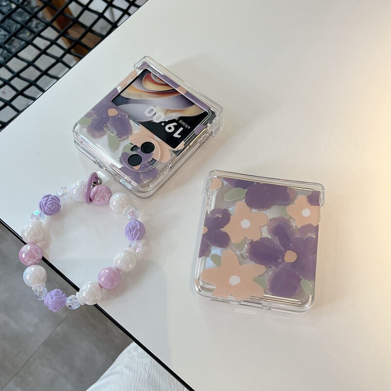 涂鸦花朵适用vivoxflip手机壳女vivo X Flip折叠屏外壳中轴全包xflip保护套带铰链手链外壳vivoflip腕带硅胶f属于什么档次？