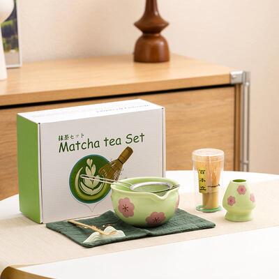 日式抹茶陶瓷茶具礼盒套装