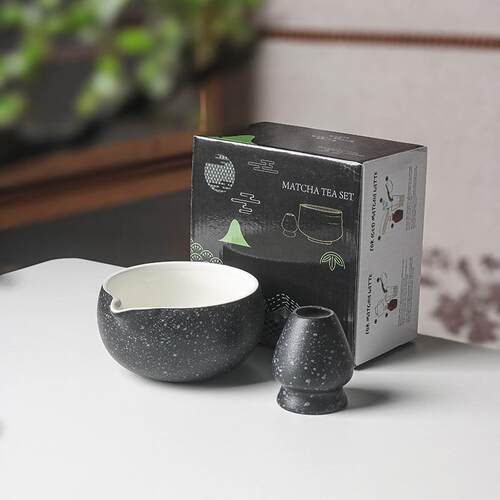 日式经典抹茶碗带嘴茶具套装