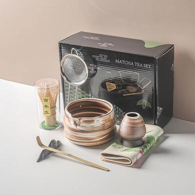 宋风日式陶瓷抹茶工具套装礼盒